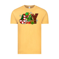 Vintage Mustard christmas joy elf Vintage Tee - Zillion Design Studio