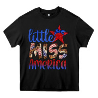 Black little miss america Heavy Core Tee - Artiststas