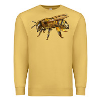 Antique Gold Bee Side Premium Sweatshirt - LillyAllenDesigns