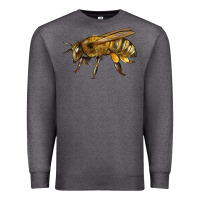 Charcoal Heather Bee Side Premium Sweatshirt - LillyAllenDesigns