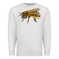 Oatmeal Heather Bee Side Premium Sweatshirt - LillyAllenDesigns