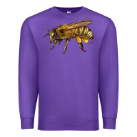 Purple Bee Side Premium Sweatshirt - LillyAllenDesigns