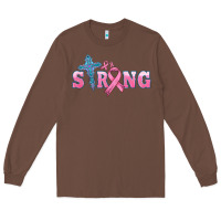 Chestnut strong with cross ribbon Long Sleeve Tee - HRA Design Shop