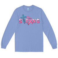 Colony Blue strong with cross ribbon Long Sleeve Tee - HRA Design Shop