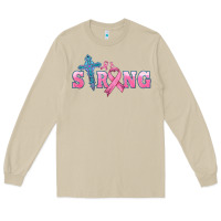 Mushroom strong with cross ribbon Long Sleeve Tee - HRA Design Shop