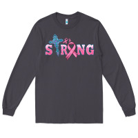 Smoke strong with cross ribbon Long Sleeve Tee - HRA Design Shop