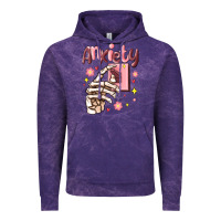 Cloud Purple anxiety skeleton hand Vintage Hoodie - MaliasSmallBusiness