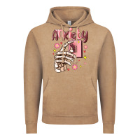 Vintage Coffee anxiety skeleton hand Vintage Hoodie - MaliasSmallBusiness