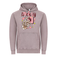 Vintage Zinc anxiety skeleton hand Vintage Hoodie - MaliasSmallBusiness