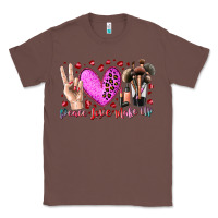 Chestnut peace love makeup Classic Tee - RacoonDesign