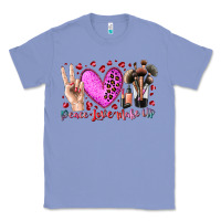 Colony Blue peace love makeup Classic Tee - RacoonDesign