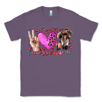 Lavender peace love makeup Classic Tee - RacoonDesign