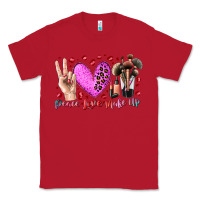 Red peace love makeup Classic Tee - RacoonDesign