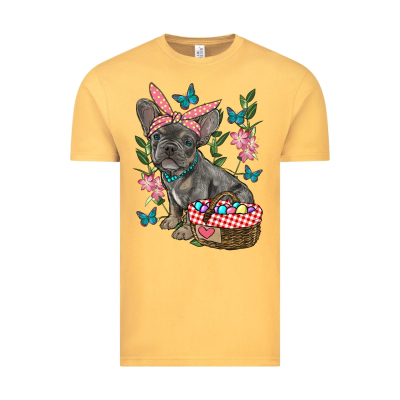 Easter French Bulldog Vintage Tee by RanaPortraitStore | Teevron
