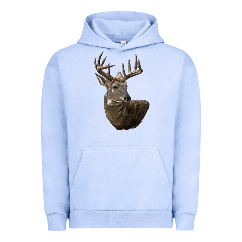 White Tailed Buck Deer Head Urban Hoodie by LillyAllenDesigns | Teevron
