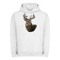 Pigment Lunar Rock white tailed buck deer head Urban Hoodie - LillyAllenDesigns