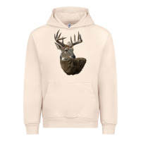 Sandshell white tailed buck deer head Urban Hoodie - LillyAllenDesigns