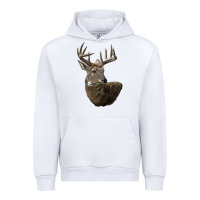 White white tailed buck deer head Urban Hoodie - LillyAllenDesigns