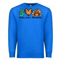 True Royal peace love thankful turkey Premium Sweatshirt - Jasminsmagicworld