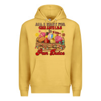 Antique Gold all i want for christmas is pan dulce Premium Hoodie - MaliasSmallBusiness