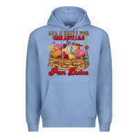 Colony Blue all i want for christmas is pan dulce Premium Hoodie - MaliasSmallBusiness