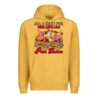 Mustard all i want for christmas is pan dulce Premium Hoodie - MaliasSmallBusiness