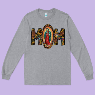 Mom Long Sleeve Tee Designed By Sublimationcraftshop