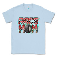 Dusty Blue Race Mom Classic Tee - RacoonDesign