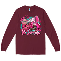 Burgundy cheer for the cure Long Sleeve Tee - AdoDesignShop