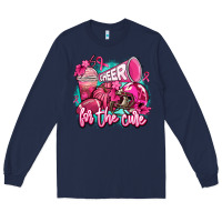 Navy cheer for the cure Long Sleeve Tee - AdoDesignShop