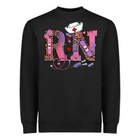 Black valentines day rn registered nurse Heavyweight Sweatshirt - RanaPortraitStore