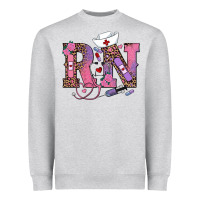 Heather Grey valentines day rn registered nurse Heavyweight Sweatshirt - RanaPortraitStore