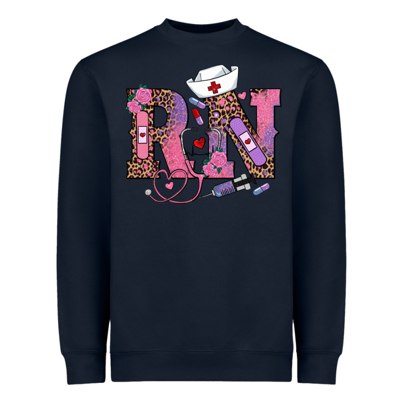 Valentines Day Rn Registered Nurse Heavyweight Sweatshirt by RanaPortraitStore | Teevron
