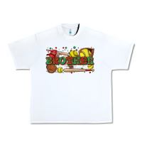White brother softball Urban Heavy Tee - Zillion Design Studio