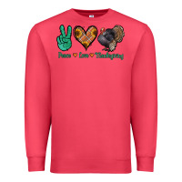 Cardinal peace love thanksgiving Premium Sweatshirt - Jasminsmagicworld