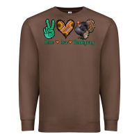 Chestnut peace love thanksgiving Premium Sweatshirt - Jasminsmagicworld