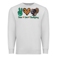 Dove Grey peace love thanksgiving Premium Sweatshirt - Jasminsmagicworld