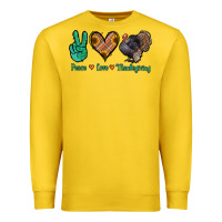 Lemon peace love thanksgiving Premium Sweatshirt - Jasminsmagicworld