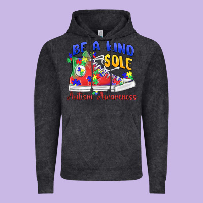 Vintage Hoodie be a kind sole autism awareness