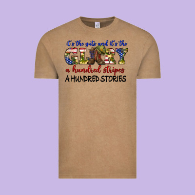 Vintage Tee its the guts and its the glory a hundred stripes