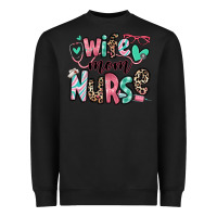 Black wife mom nurse Heavyweight Sweatshirt - RanaPortraitStore