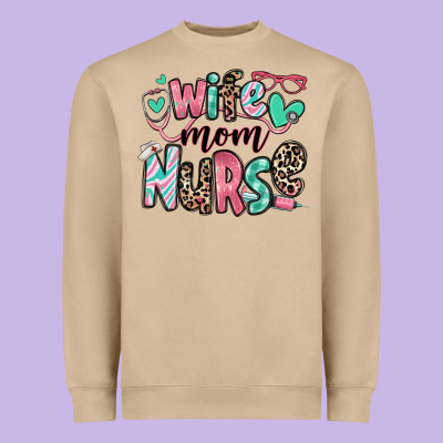 Heavyweight Sweatshirt wife mom nurse