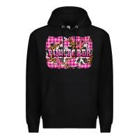 Black pinktober with cancer ribbon Premium Hoodie - AdoDesignShop