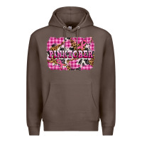 Coffee pinktober with cancer ribbon Premium Hoodie - AdoDesignShop