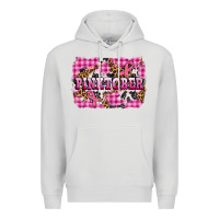 Dove Grey pinktober with cancer ribbon Premium Hoodie - AdoDesignShop