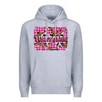 Heather Grey pinktober with cancer ribbon Premium Hoodie - AdoDesignShop