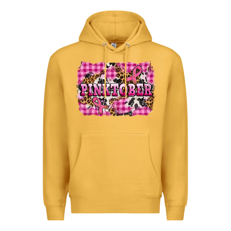 Pinktober With Cancer Ribbon Premium Hoodie by AdoDesignShop | Teevron