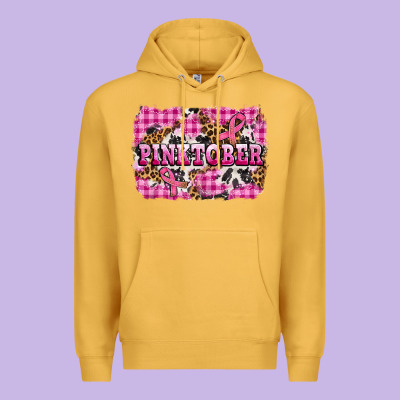 Pinktober With Cancer Ribbon Premium Hoodie Designed By Adodesignshop