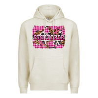 Oatmeal Heather pinktober with cancer ribbon Premium Hoodie - AdoDesignShop