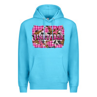 Ocean Blue pinktober with cancer ribbon Premium Hoodie - AdoDesignShop